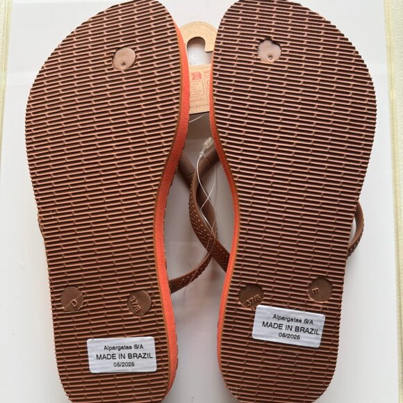 NWT HAVAIANAS SLIM FLATFORM LOOP FLIP FLOPS - Picture 4 of 11